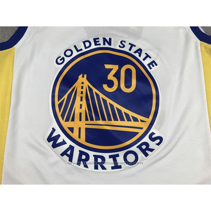 Maillot Golden State Warriors Stephen Curry #30 Association 2022-23 Blanc